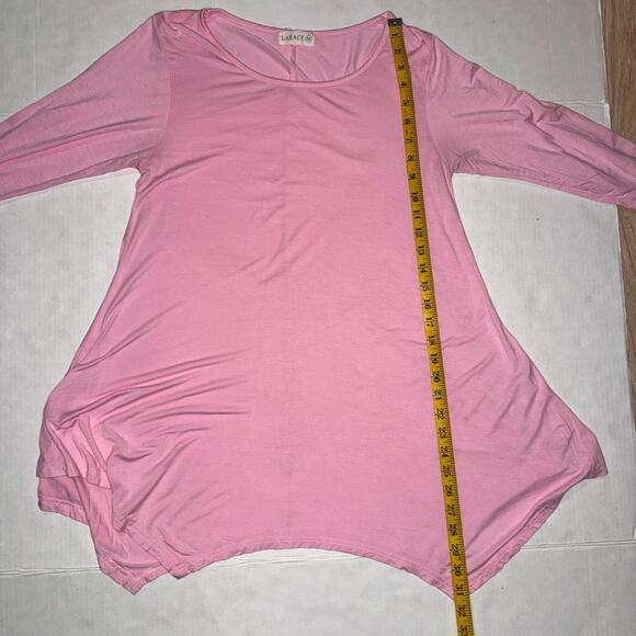 Larace Tunic Top Women M Relaxed Fit Everyday Basic Casual Loungewear Essential - Picture 7 of 7